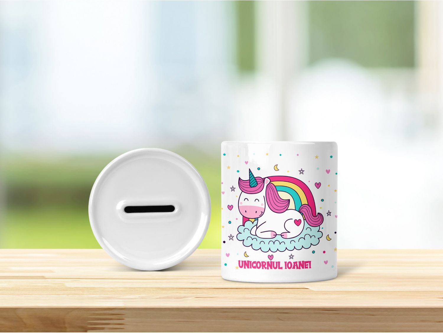 Pusculita Personalizata Unicorn Model 2