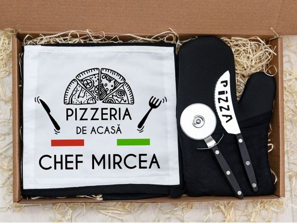 Set cadou personalizat "Pizza chef"