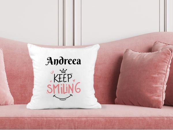 Perna personalizata "Keep smiling"