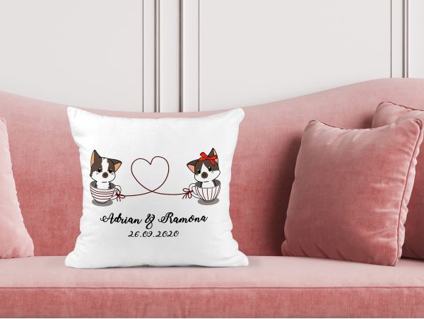 Perna personalizata "Kitties in love"