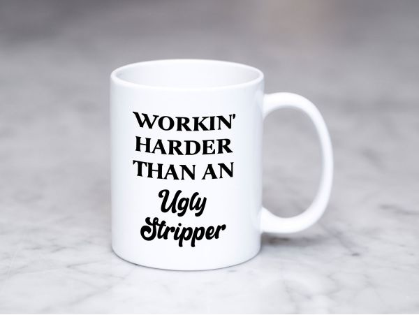 Cana personalizata "Workin' harder"