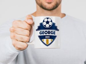 Cana personalizata pentru jucator de fotbal