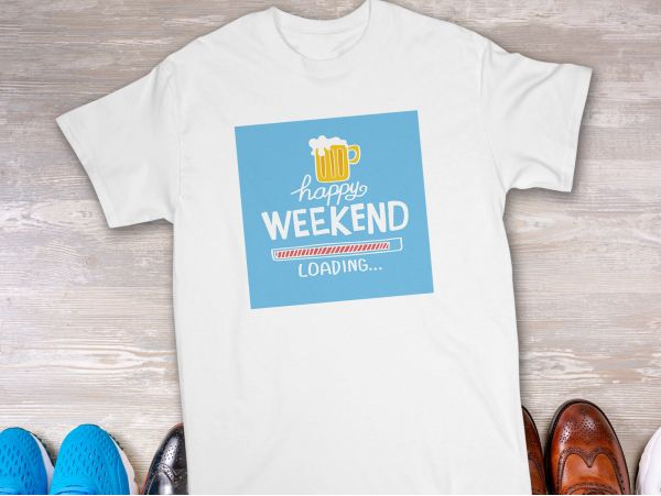 Tricou personalizat "Happy weekend"