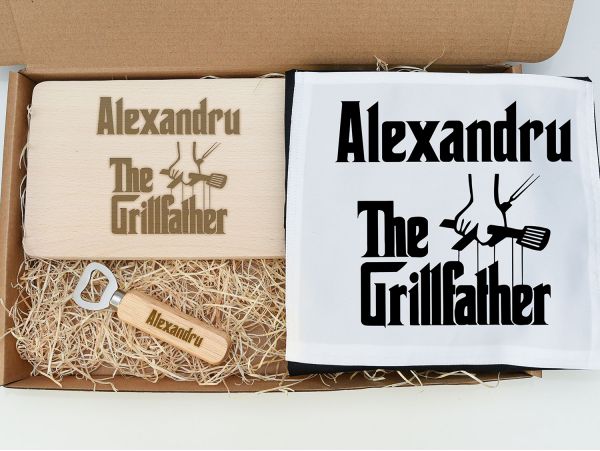 Set cadou personalizat "Grillfather"