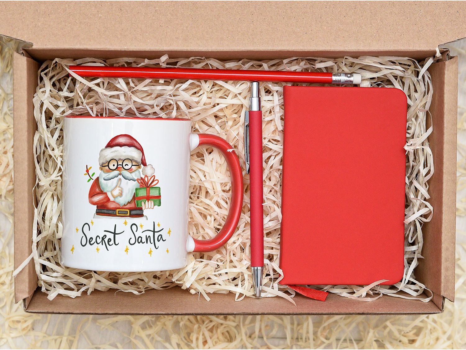 Dinkarville Hinder wool Set cadou Craciun personalizat "Secret Santa"