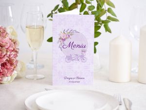 Meniu nunta "Vintage bicycle"