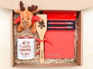 Set cadou Craciun personalizat "All I want for Christmas"