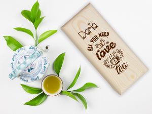 Cutie plicuri ceai personalizata "All you need is love and tea"
