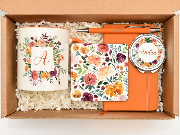 Set cadou personalizat "New Orange"