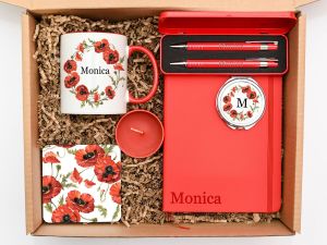 Set cadou personalizat "Poppies"