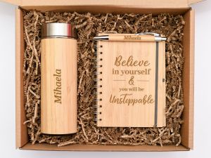 Set cadou personalizat "Bamboo&Coffee"