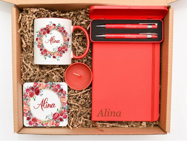 Set cadou personalizat "Simply red"...