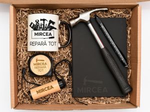 Set cadou personalizat Mr. Fix It pentru bărbați pricepuți