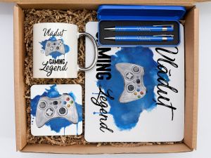 Set cadou personalizat pentru gameri "Gaming legend"