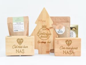 Set cadou Craciun personalizat pentru nasi