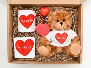 Set cadou personalizat "Te iubesc"