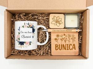 Set cadou personalizat "Cea mai buna bunica"