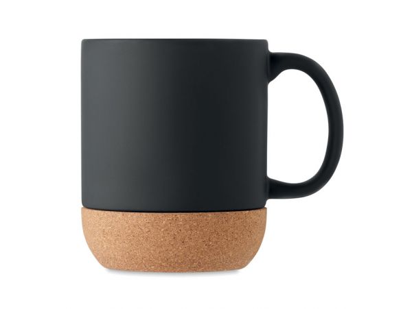 Cana ceramica mata Black Cork Collection