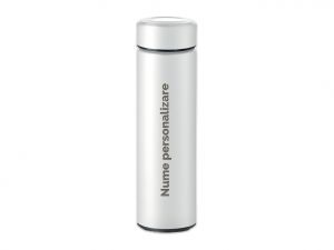 Termos din inox, alb, personalizat