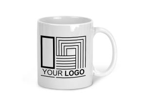 Cană Albă Personalizată cu LOGO – Clasică, Versatilă, Profesională