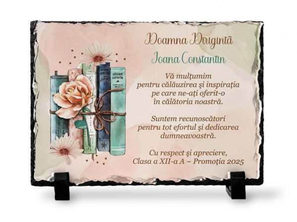 Tablou piatra personalizat diriginte...
