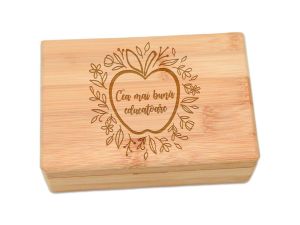 Cutie bijuterii din bambus, "Cea mai buna educatoare"