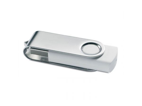 Stick USB 4 Gb alb, personalizat cu LOGO