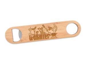 Desfacator din bambus personalizat "The Grill Father"