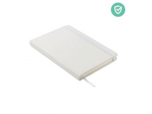 Notebook A5 alb, antibacterian, personalizat cu logo