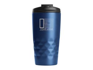 Cana Termo Inox Elegantă personalizată cu logo Bongift, albastra
