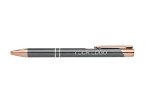 Pix elegant din aluminiu reciclat, rosegold gri, personalizat cu logo