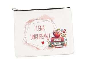 Portfard personalizat "Books&Flowers"