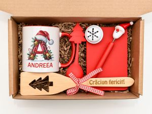 Set cadou Craciun personalizat, model 112