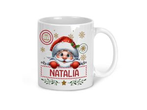 Cana pentru Craciun personalizata cu nume "Mos Craciun"
