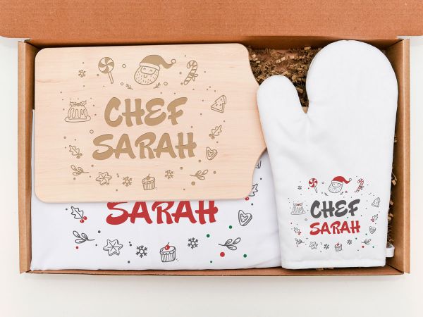 Set cadou personalizat "Chef de Craciun"