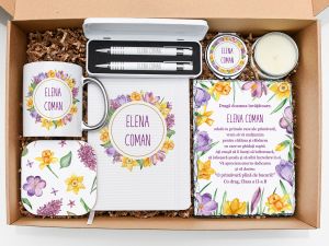 Set cadou personalizat "Primavara" pentru educatoare sau invatatoare