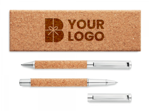 Set pix si roller pluta, in cutie personalizata cu logo