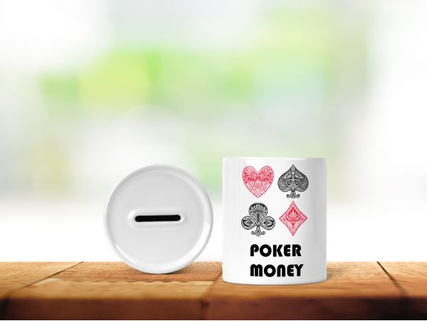 Pusculita personalizata "poker money"