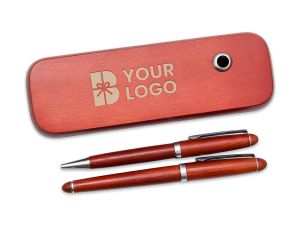 Set pix si stilou lemn,...