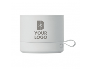 Boxă wireless, finisaj cauciucat, personalizata cu LOGO, alba