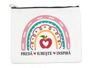 Portfard personalizat "Preda iubeste inspira"