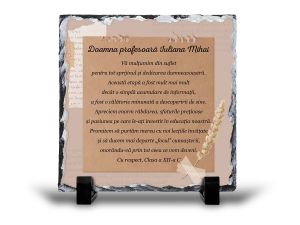 Placheta patrata personalizata profesor