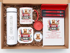 Set cadou personalizat "Ursuleti" pentru educatoare sau invatatoare