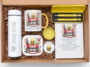 Set cadou personalizat "Albinute" pentru educatoare sau invatatoare