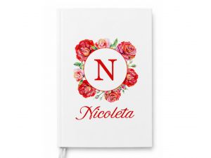 Jurnal personalizat cu nume "Red Roses"