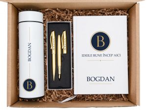 Set cadou personalizat cu nume "Gold"