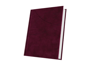 Agendă personalizată 2027 Deluxe Favignana A5 - Rosu burgundy