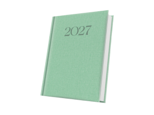 Agendă personalizată 2027 Deluxe Biella A5 - Menta