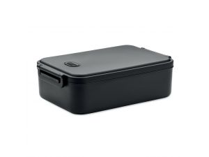 Cutie de prânz mare din PP, cu capac etanșs, personalizata cu logo – Negru