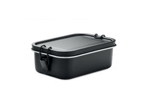 Cutie de prânz din inox, 750ml, personalizata cu logo – Negru